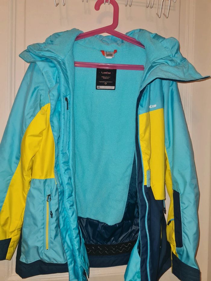 Veste de ski Wed'ze bleu et jaune taille 12 ans - photo numéro 3