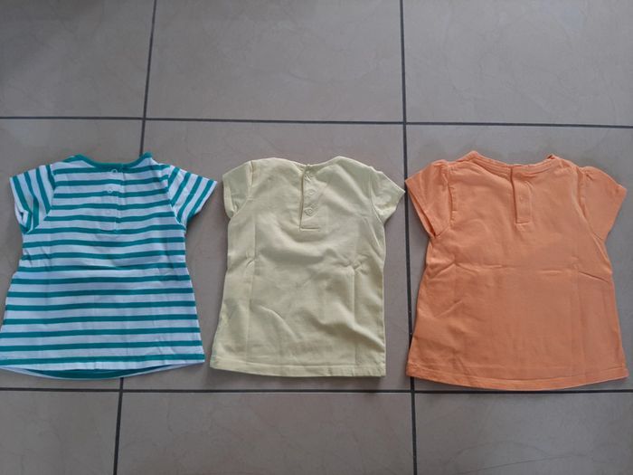 Lot de 9 tee shirts manches courtes fille 18 mois - photo numéro 15