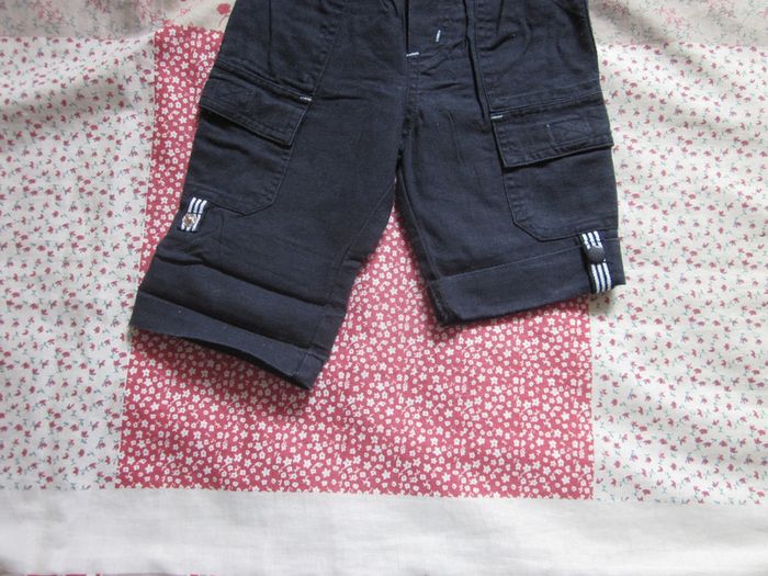 Pantalon toile bleu marine 6 mois - photo numéro 3
