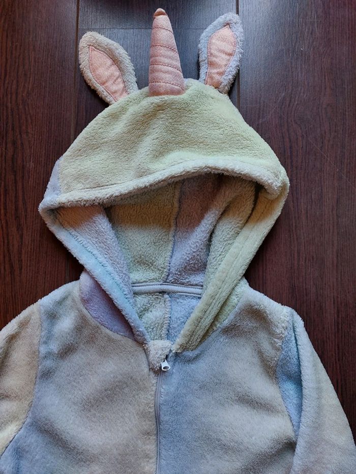 Pyjama 1 pièce chaud licorne - photo numéro 3