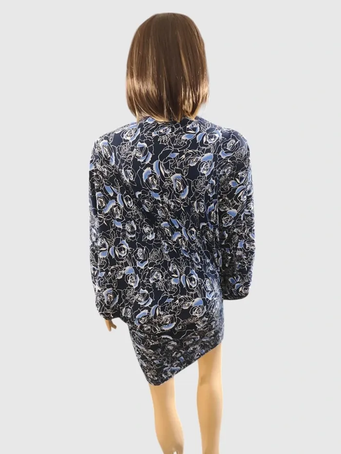 Robe Mini Bleue, Taille Unique - Imprimé Floral Bohème ! - photo numéro 3