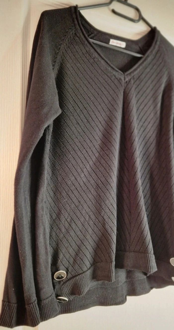 Pull Anne Weyburn noir ajouré - photo numéro 8