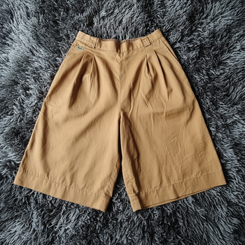 Short vintage Chemise Lacoste Made in France années 70 camel