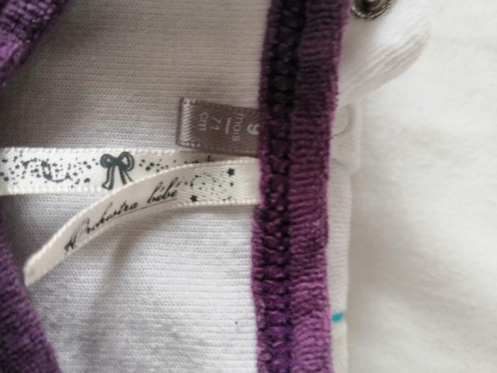 Pyjama velours sans pied - photo numéro 2