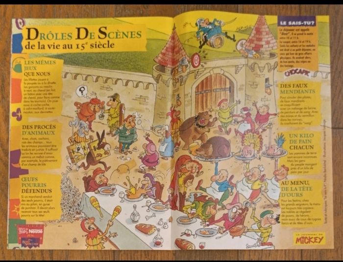 Livret le Bossu de notre dame + 5 fiches mickey vintage - photo numéro 8