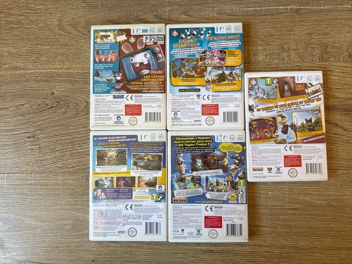 Lot complet lapins crétins Rayman jeux Wii - photo numéro 5
