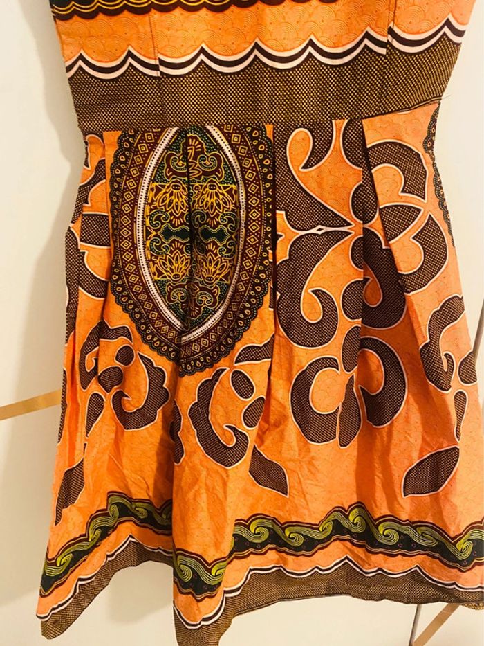Robe fait main wax taille M - photo numéro 3
