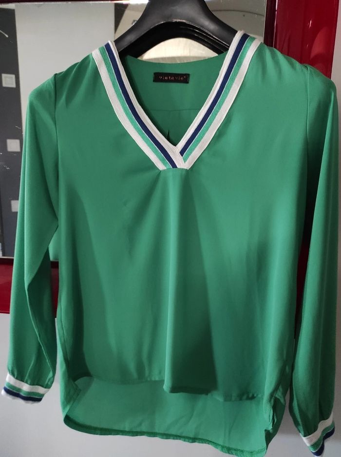 Blouse encolure V - photo numéro 3