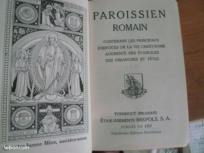 Paroissien romain - Turnhout - 1932 - gros caractères