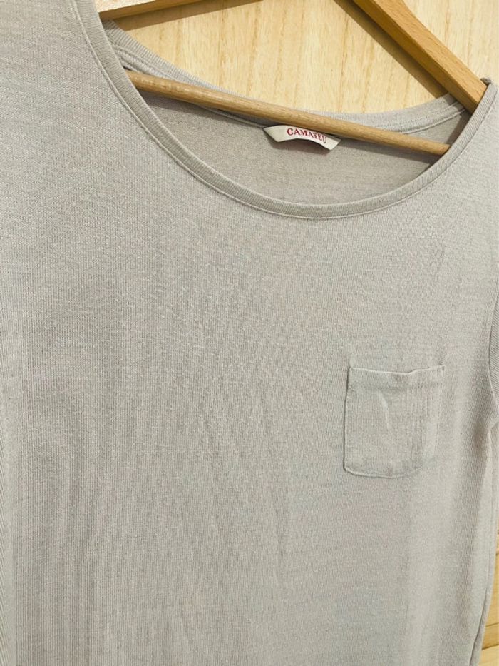 T-shirt Camaïeu manches courtes, long taille M - photo numéro 13