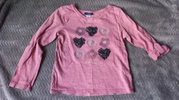 T-shirt vieux rose okaidi t6