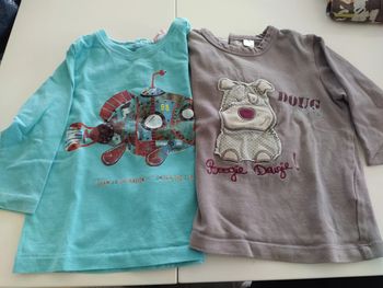 Lot T-Shirt Manches longues garçon 12 mois