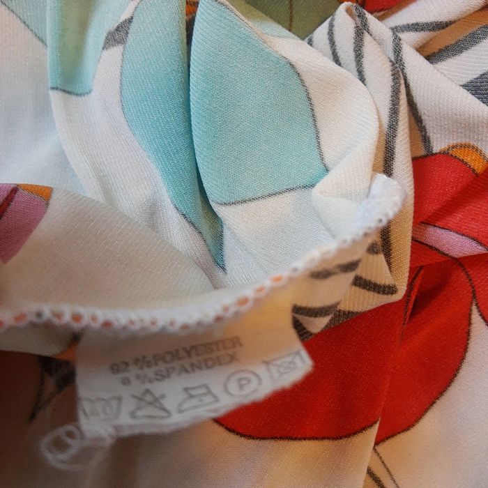 Tunique longue imprimée fleurie Gitti Vintage taille L - photo numéro 8