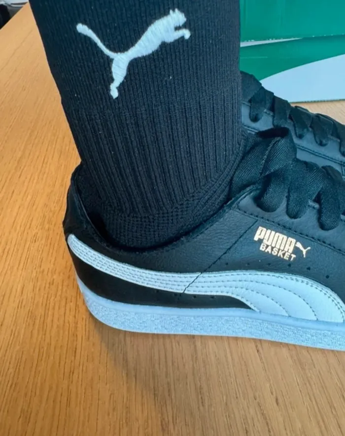 Puma Basket Sock EvoKnit noir et blanches taille 36 - photo numéro 4
