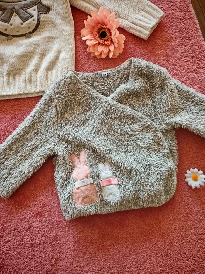 Lot deux pull tout chaud 6 mois - photo numéro 5