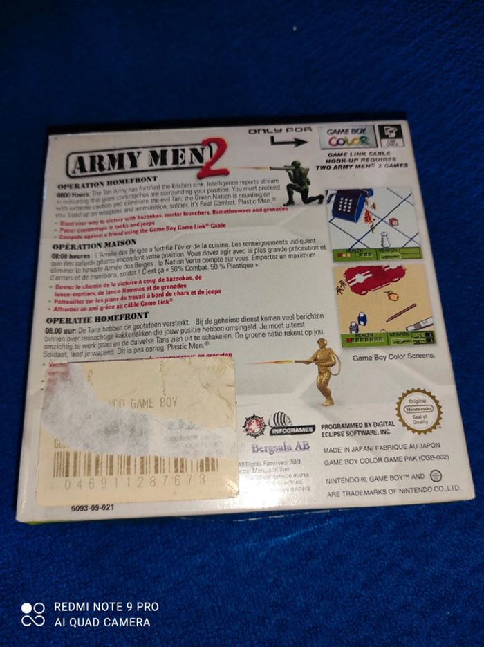 Army men 2 Nintendo GameBoy color - photo numéro 2