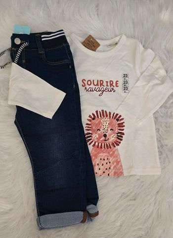 NEUFS(non portés)😍🤩💙 superbe ensemble  23mois garçon 💙🤩😍