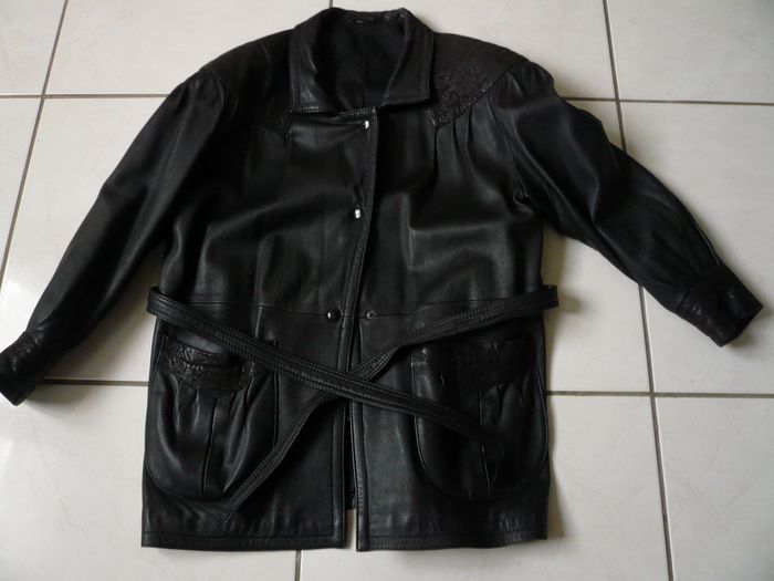 Veste en cuir femme T44