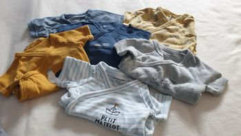 Bodys manches courte lot de 6