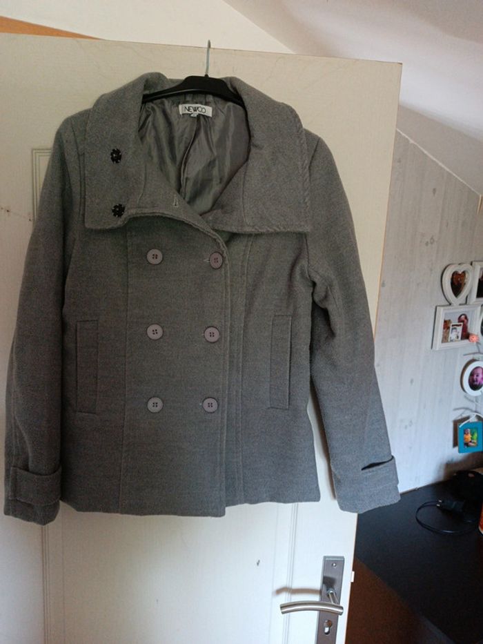 Veste grise newco taille 40 en tbe - photo numéro 3