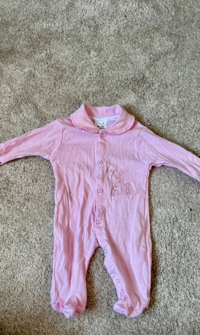 Pyjama coton rose – 3 mois – boutique indépendant