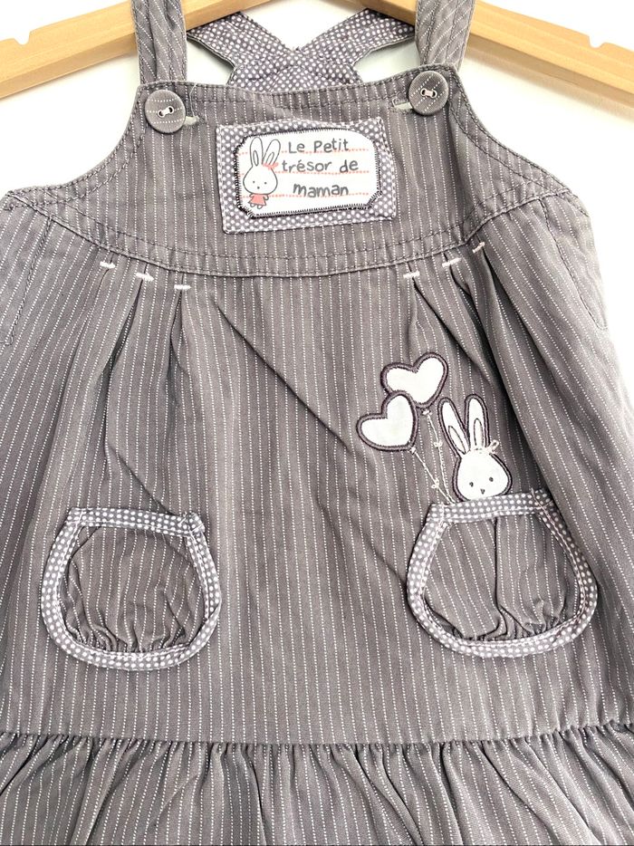 Robe été à fines bretelles lila /le petit trésor de maman « petit kimbaloo » 9 mois - photo numéro 3