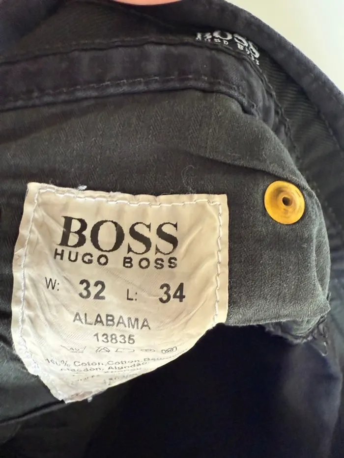 Jean droit vintage Hugo boss en bon état noir taille 40 - photo numéro 8