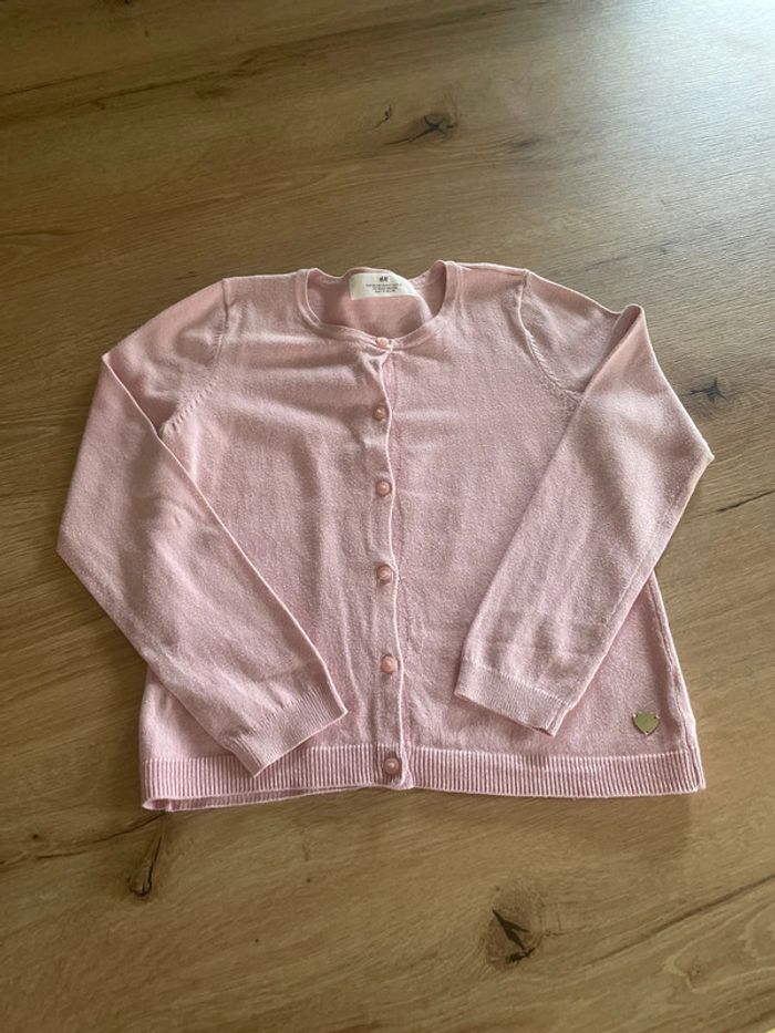 Gilet rose H&M taille 8 ans