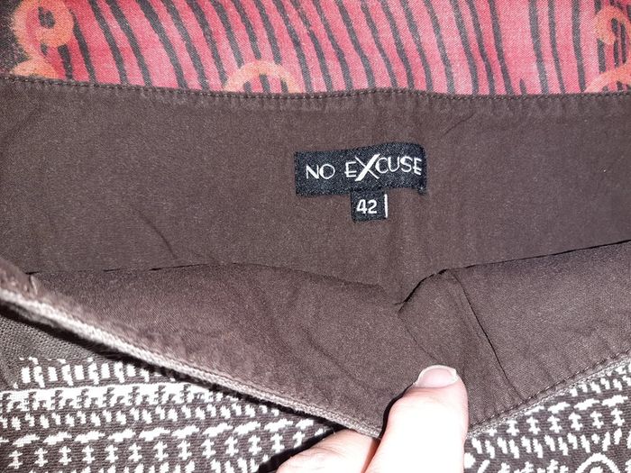 Jolie jupe courte marron ethnique 42 - photo numéro 4