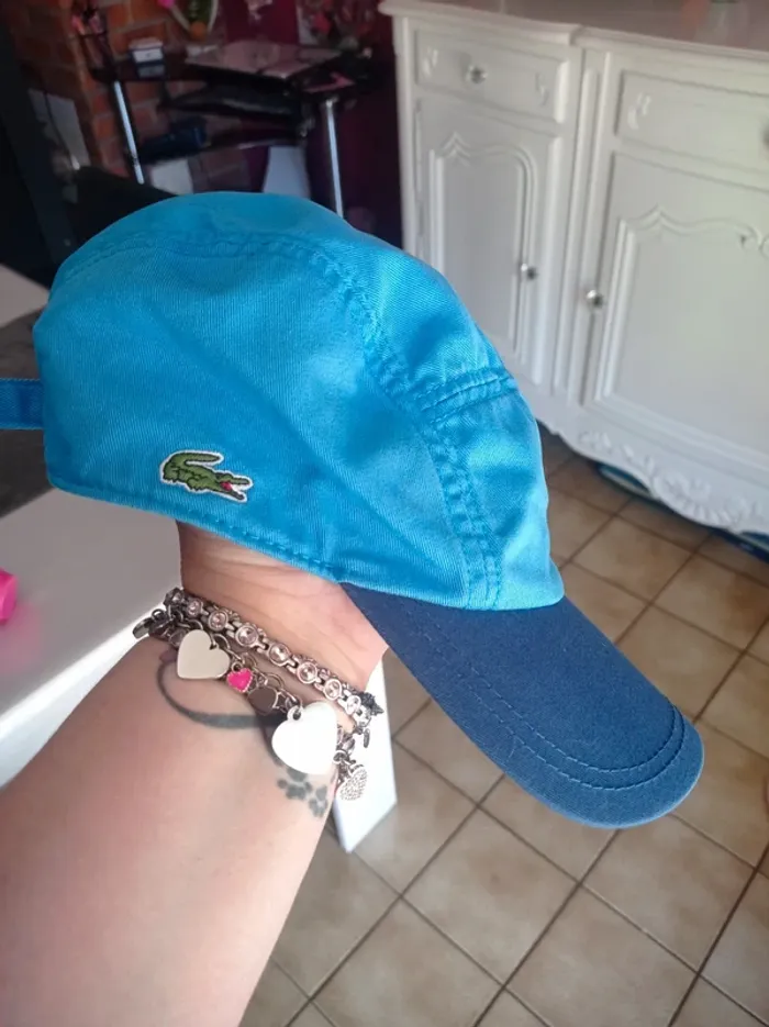Casquette Lacoste bleu - photo numéro 3