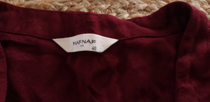 Blouse Naf Naf bordeaux - photo numéro 3