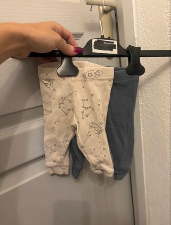 2 leggings primark 0/3 mois 