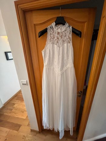 Robe de mariée bohème ou cocktail blanche 42