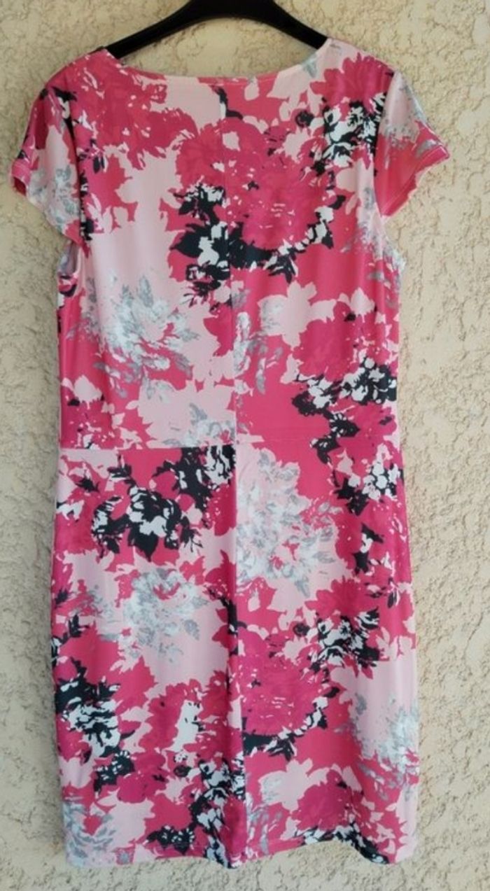 Robe Fleurie Bpc Selection - Rose et noir - photo numéro 7