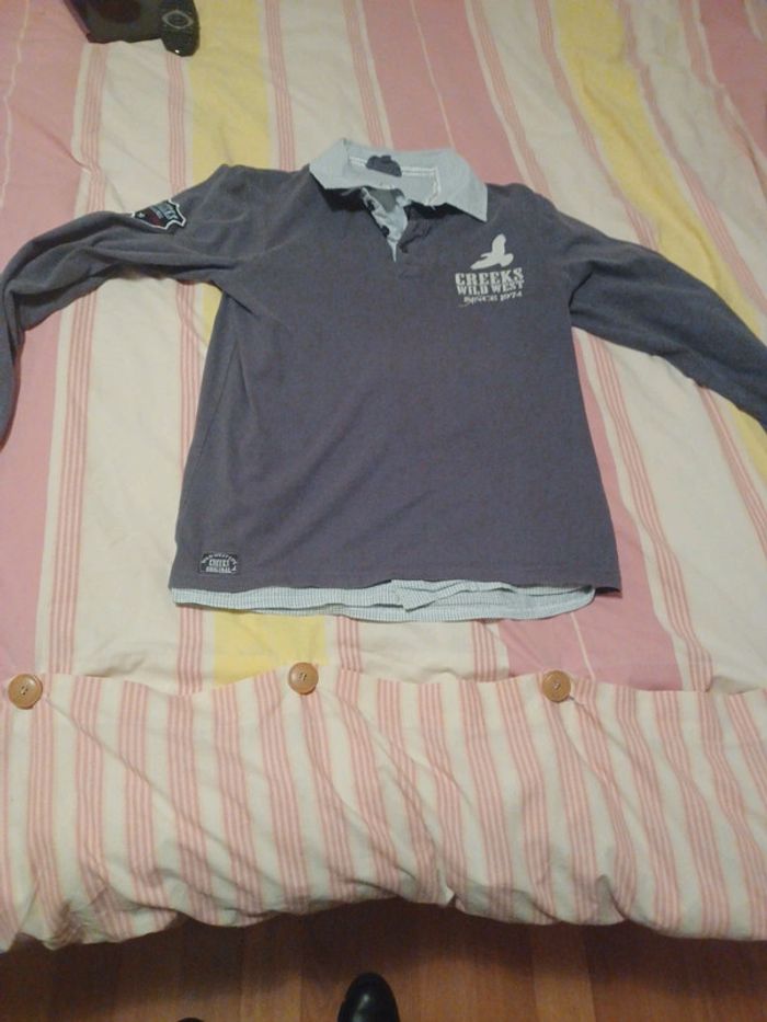 Polo manches longues 14 ans