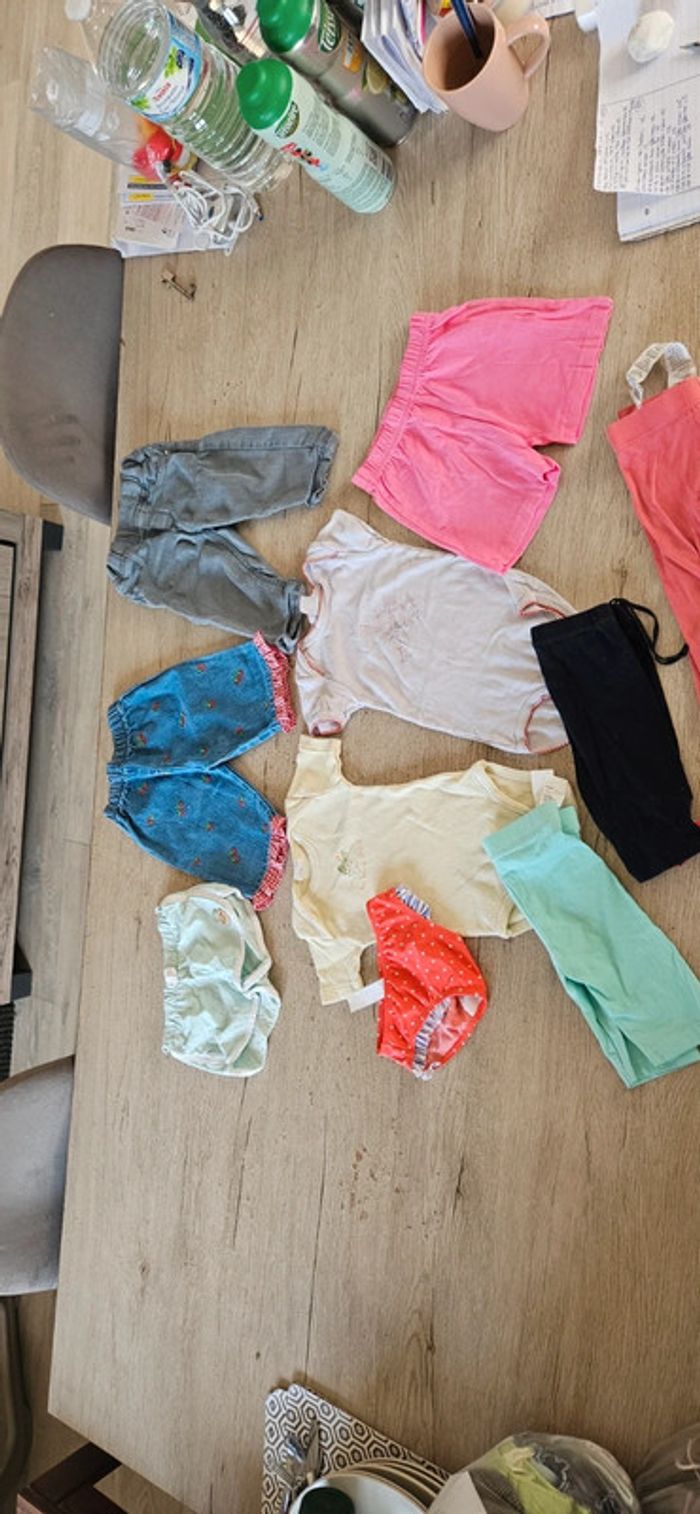 Lot de 38 vêtements fille printemps/été en 12 mois, très bon etat - photo numéro 13