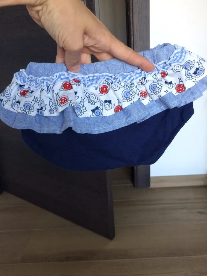 Ensemble tshirt mini short 6 mois - photo numéro 5