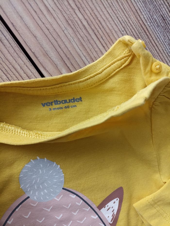 T-shirt manches longues fille 3 mois Vert Baudet - photo numéro 2