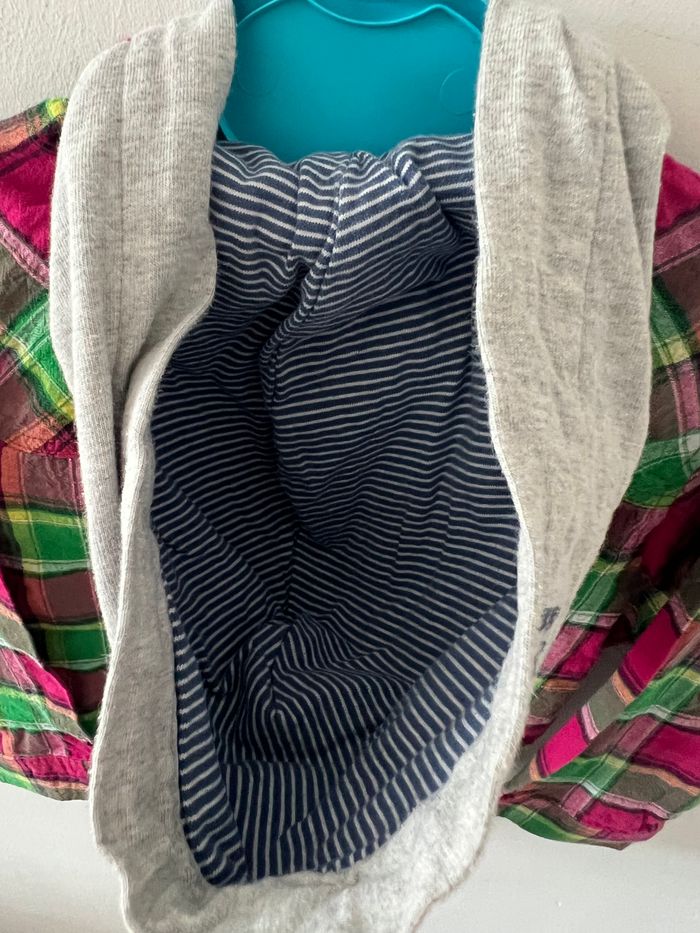 Chemise à carreaux et capuche - photo numéro 8