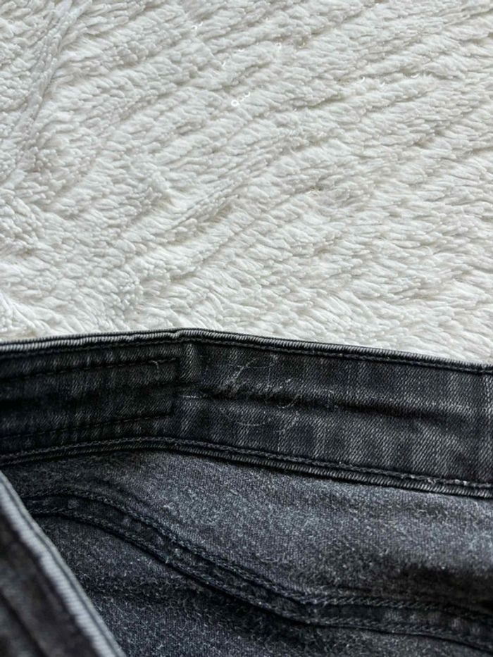 Jean Levi’s femme San Francisco noir gris anthracite demi curve skinny mi taille taille L/40 L32 00s - photo numéro 10
