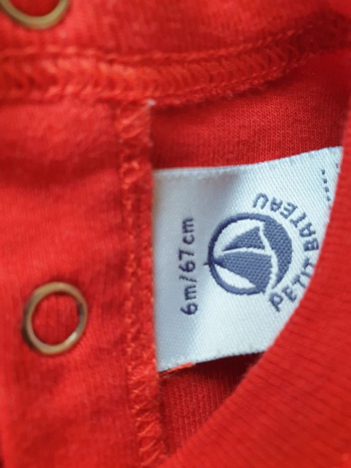 Tee-shirt 100% Coton Petit Bateau Taille 6 mois - photo numéro 2
