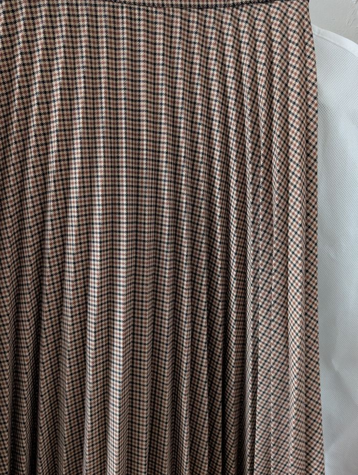 Jupe longue Zara taille 34 bruns carreaux - photo numéro 9