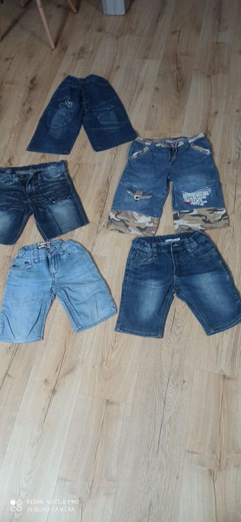 5 bermudas en jeans 10 ans