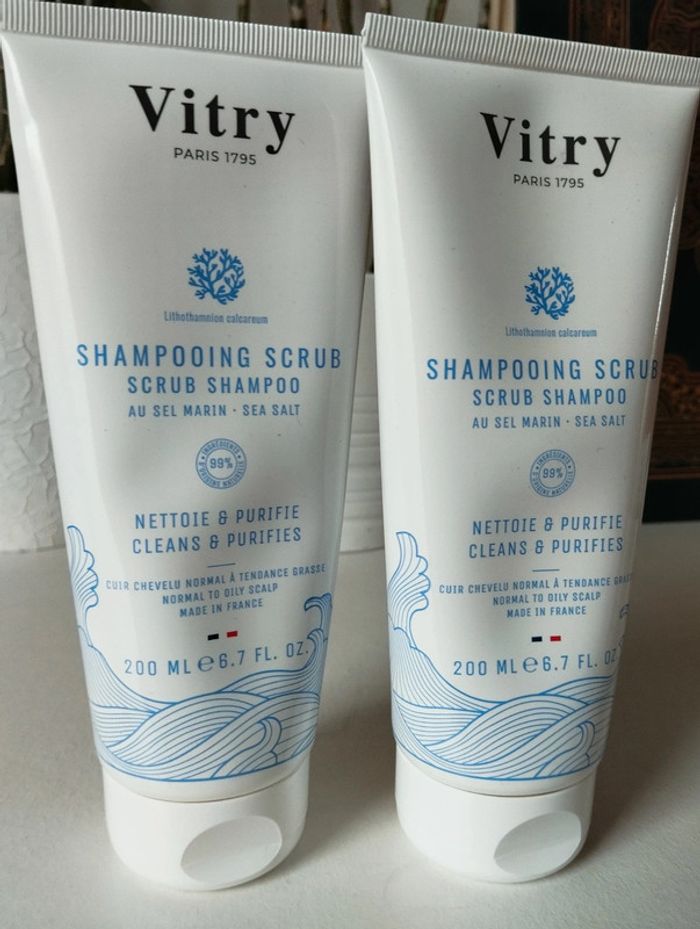 Lot de 2 shampooing scub