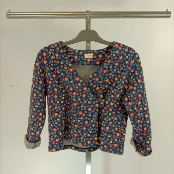 Veste matelassée enfant manches longues CMT Atelier enfant 8 ans, coton matelassé A338