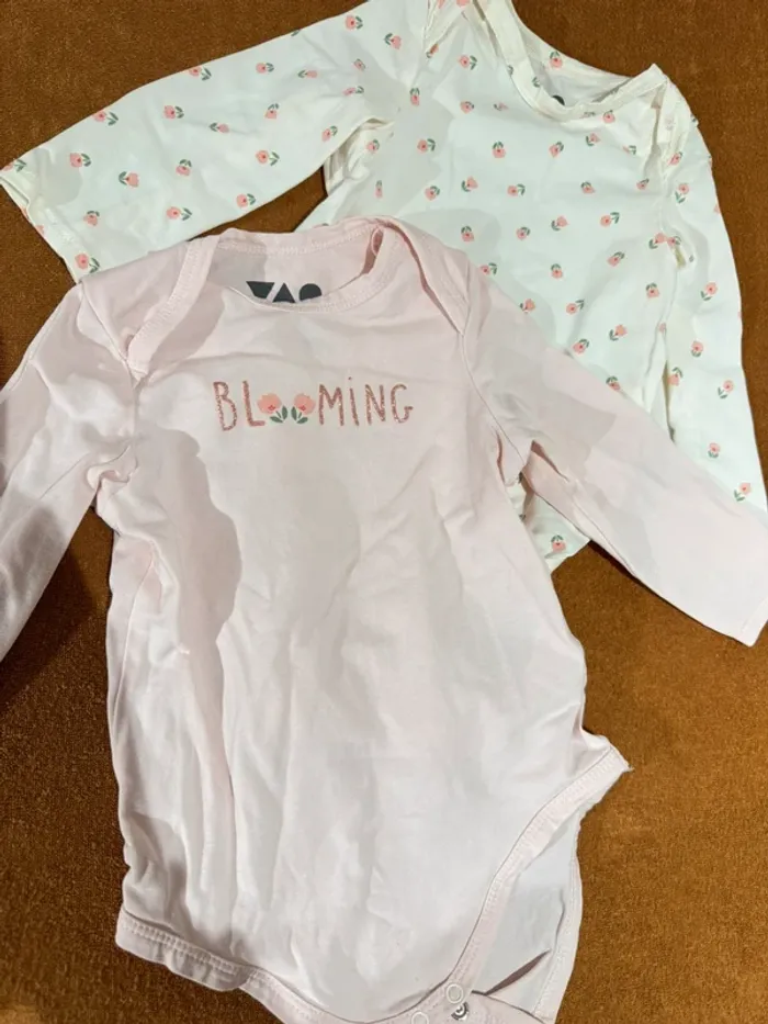 Lot de 2 bodies manches longues tao