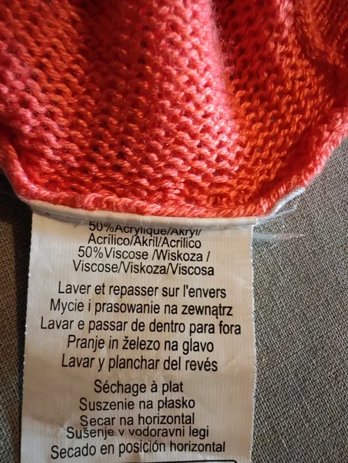 Pull Tissaia saumon - photo numéro 3