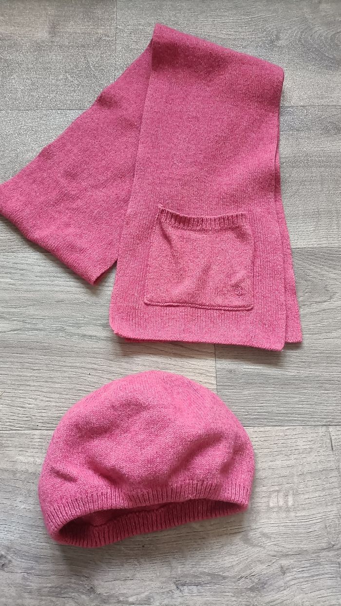 Ensemble bonnet echarpe
