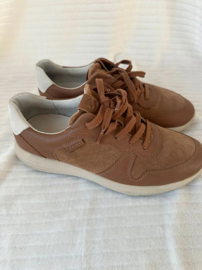 Sneakers Ecco homme marron, taille 39, très bon état - photo numéro 4