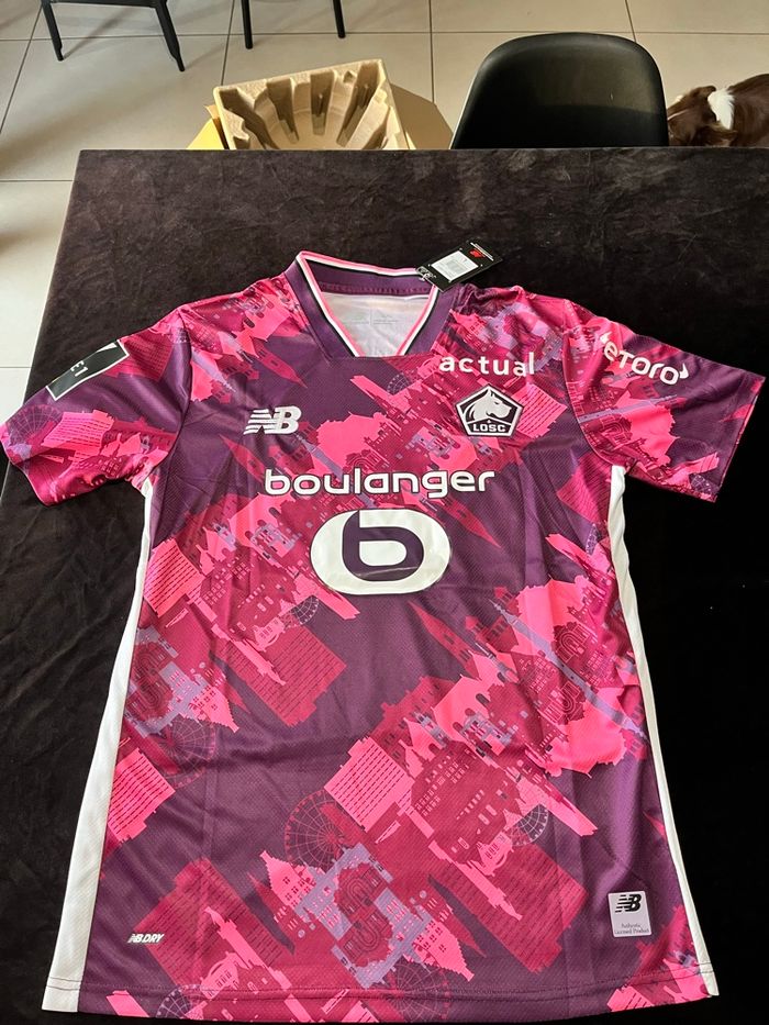 Maillot losc  rose floqué Giroud 9 - photo numéro 2